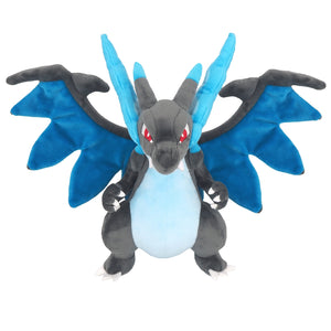 Mega Glurak X Plüschtier - Mega Charizard X All Star Collection Pokemon Center Original - 26 cm