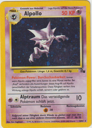 Alpollo Holo 6/62 Fossil - Deutsch - Played