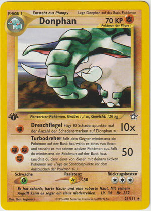 Donphan 1 Edition 21/111 Neo Genesis - Deutsch - Played
