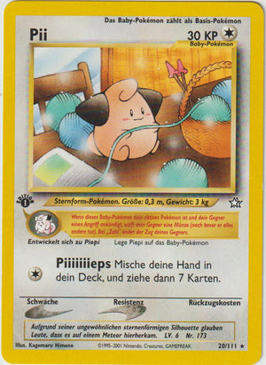 Pii 1 Edition 20/111 Neo Genesis - Deutsch - Good