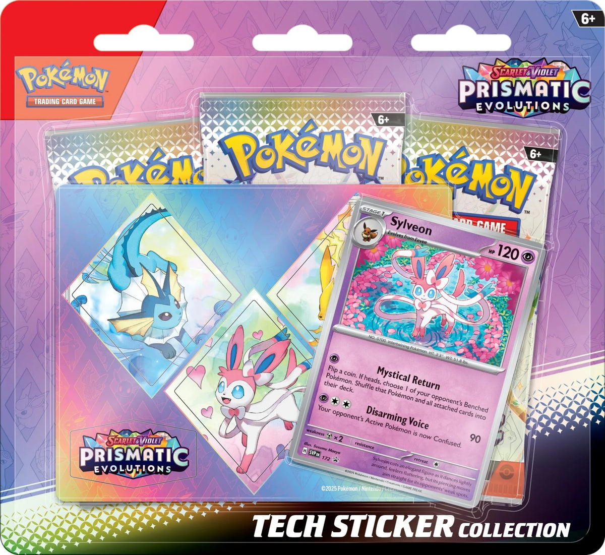 Scarlet &amp; Violet - Prismatic Evolutions Tech Sticker Collection -Englisch