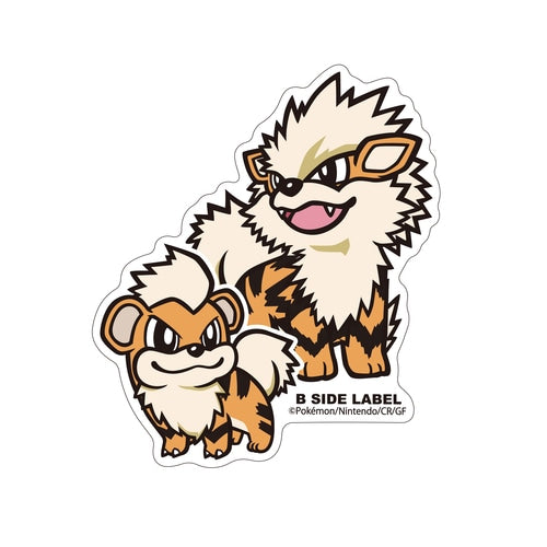 B-SIDE LABEL Pokemon Aufkleber/Sticker Fukano&amp;Arkani - Pokemon Center Japan Original