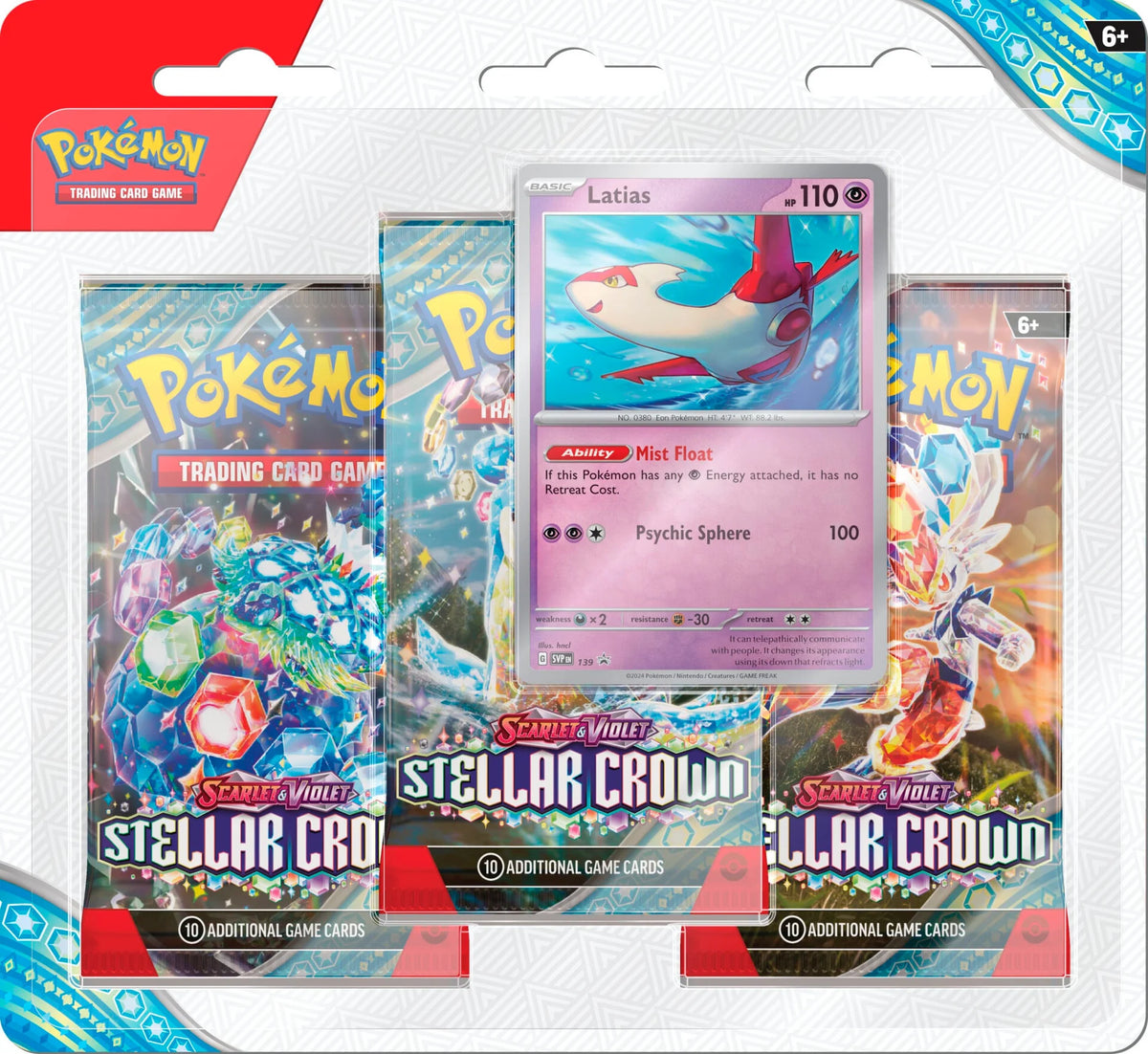 Scarlet &amp; Violet - Stellar Crown 3-Pack Blisters - Englisch  Vorbestellung 13.09.*