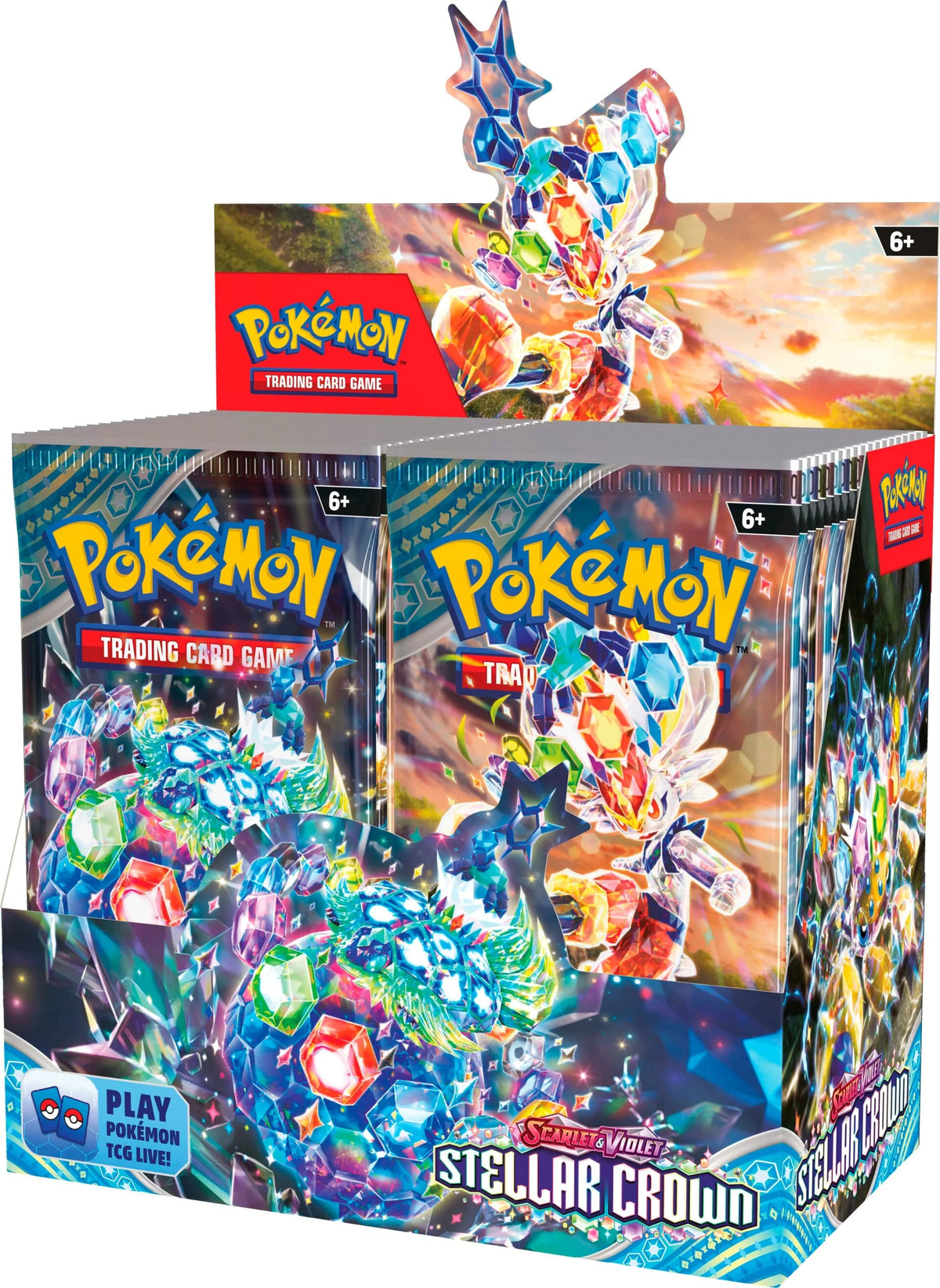 Scarlet &amp; Violet - Stellar Crown Booster Display - Englisch (36 Packs) -  Vorbestellung 13.09.*