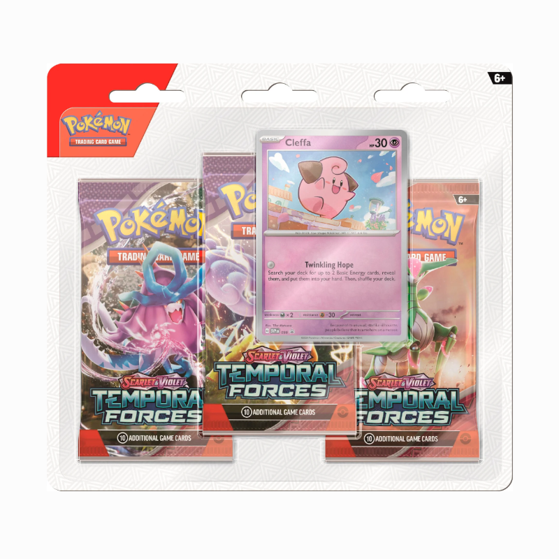 Scarlet &amp; Violet Temporal Forces 3-Pack Blister (Englisch)  - Vorbestellung 22.3.*