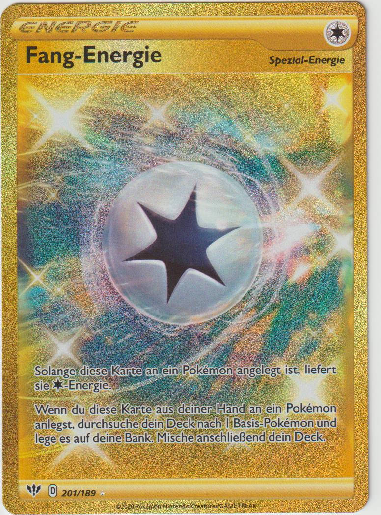 Fang-Energie 201/189- Schwert &amp; Schild - Flammende Finsternis - Deutsch - Near Mint