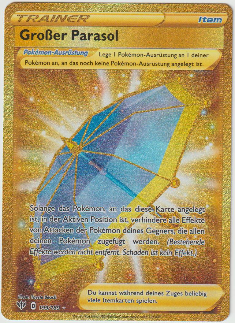 Großer Parasol 199/189- Schwert &amp; Schild - Flammende Finsternis - Deutsch - Near Mint