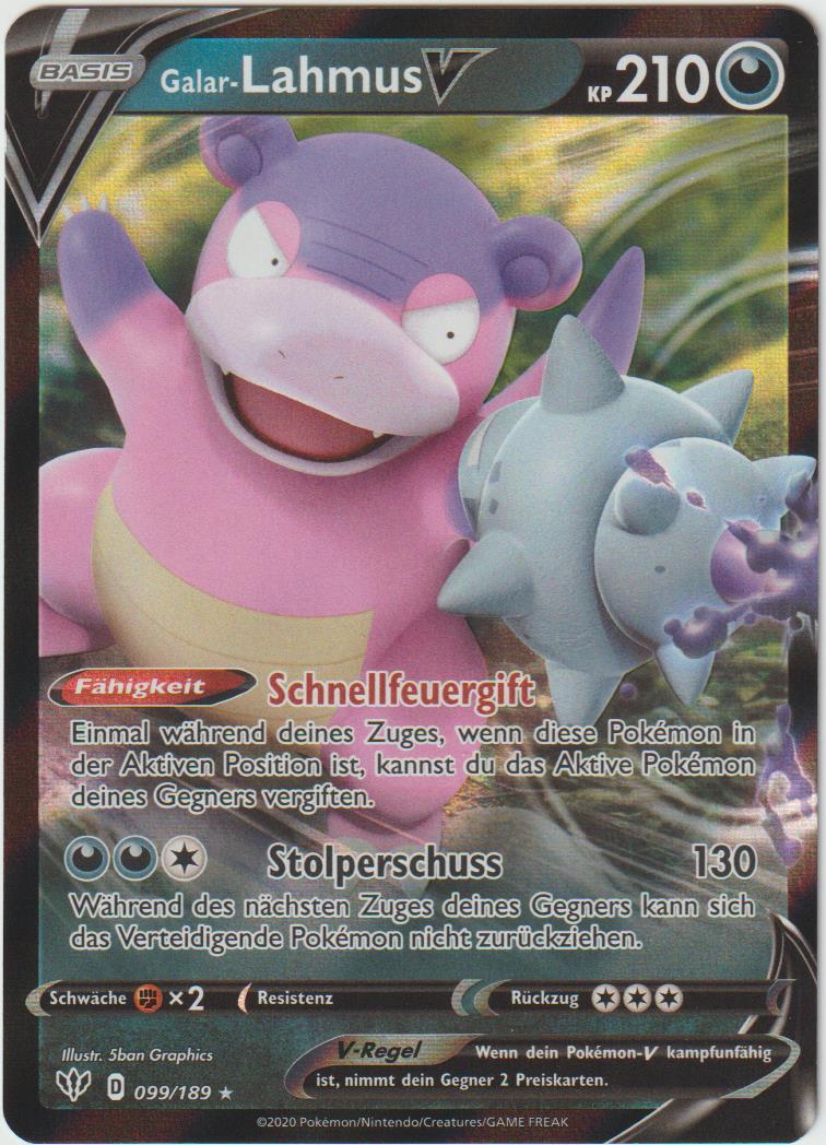 Galar-Lahmus V 099/189 - Schwert &amp; Schild - Flammende Finsternis - Deutsch - Near Mint