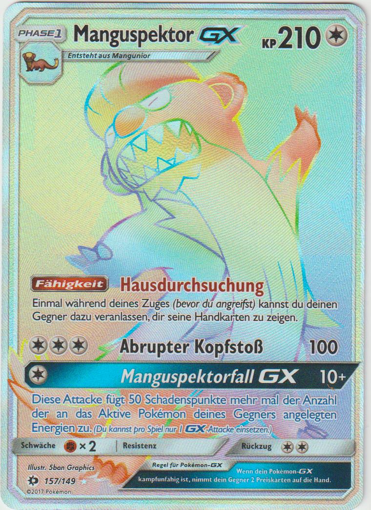Manguspektor GX Gold 157/149 - Sonne &amp; Mond - Deutsch - Near Mint