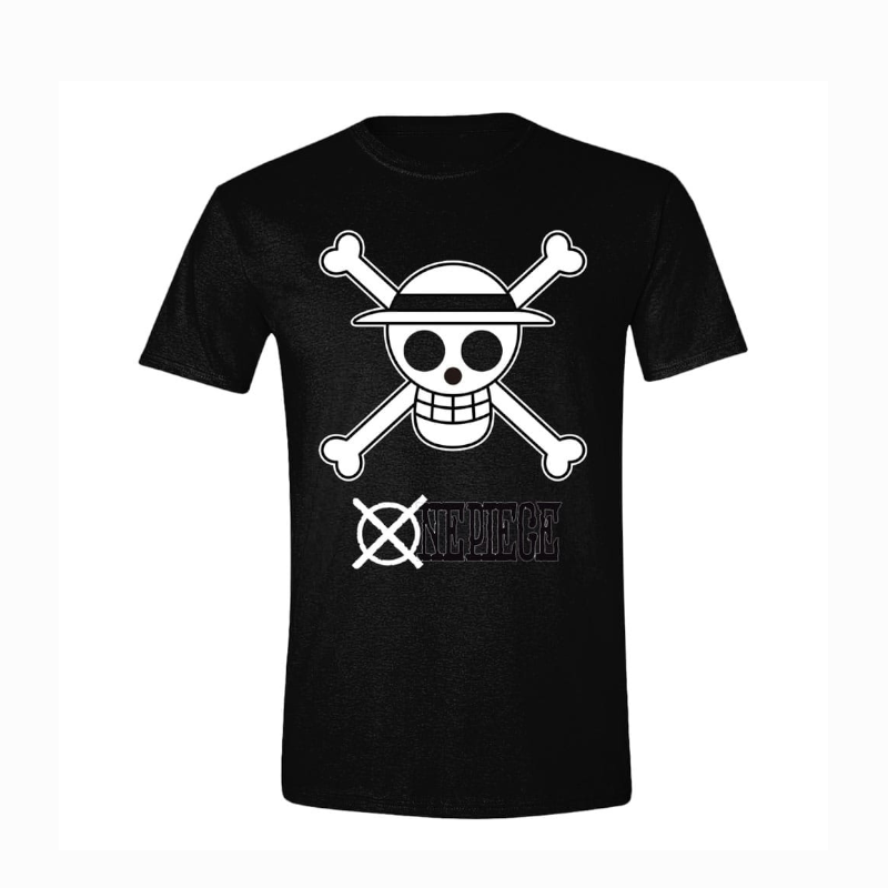 One Piece T-Shirt Skull Black&amp;White Logo