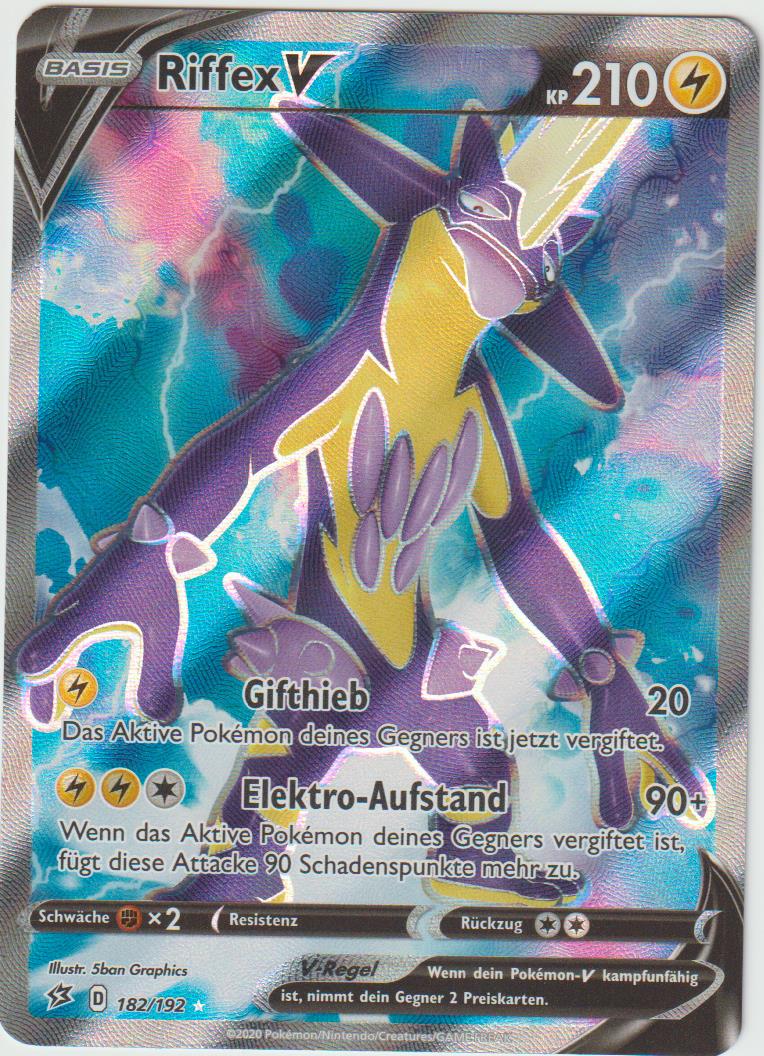 Riffex V 182/192 Full Art - Schwert &amp; Schild - Clash der Rebellen - Deutsch - Near Mint