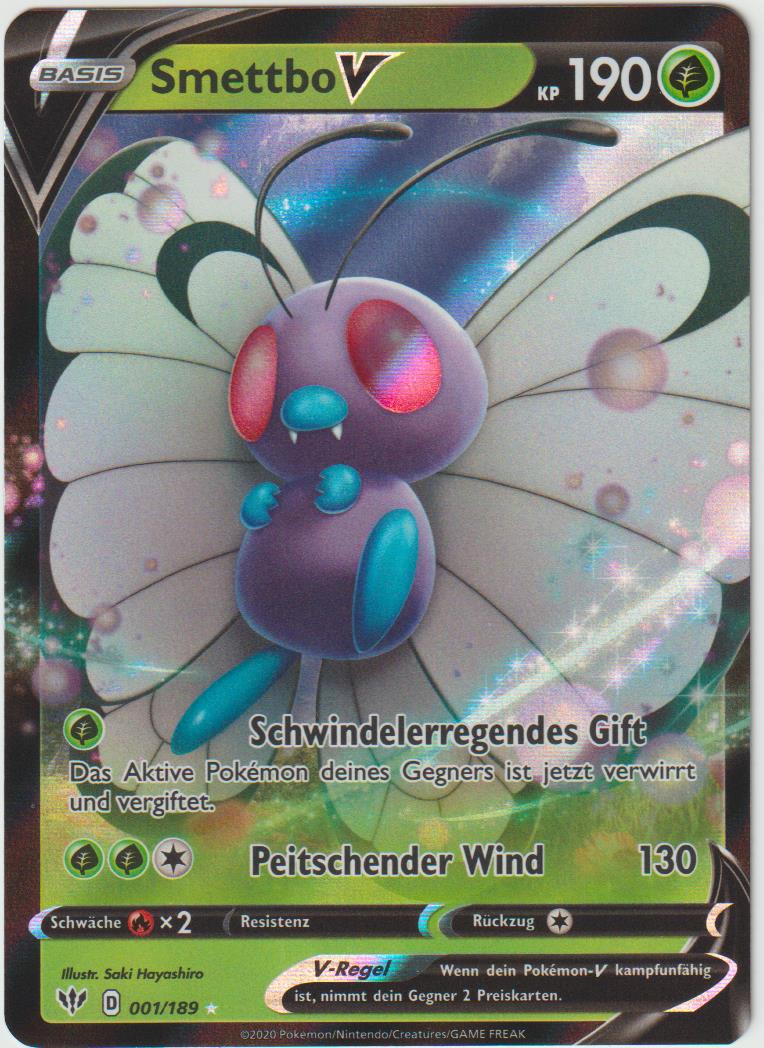 Smettbo V 001/189 - Schwert &amp; Schild - Flammende Finsternis - Deutsch - Near Mint