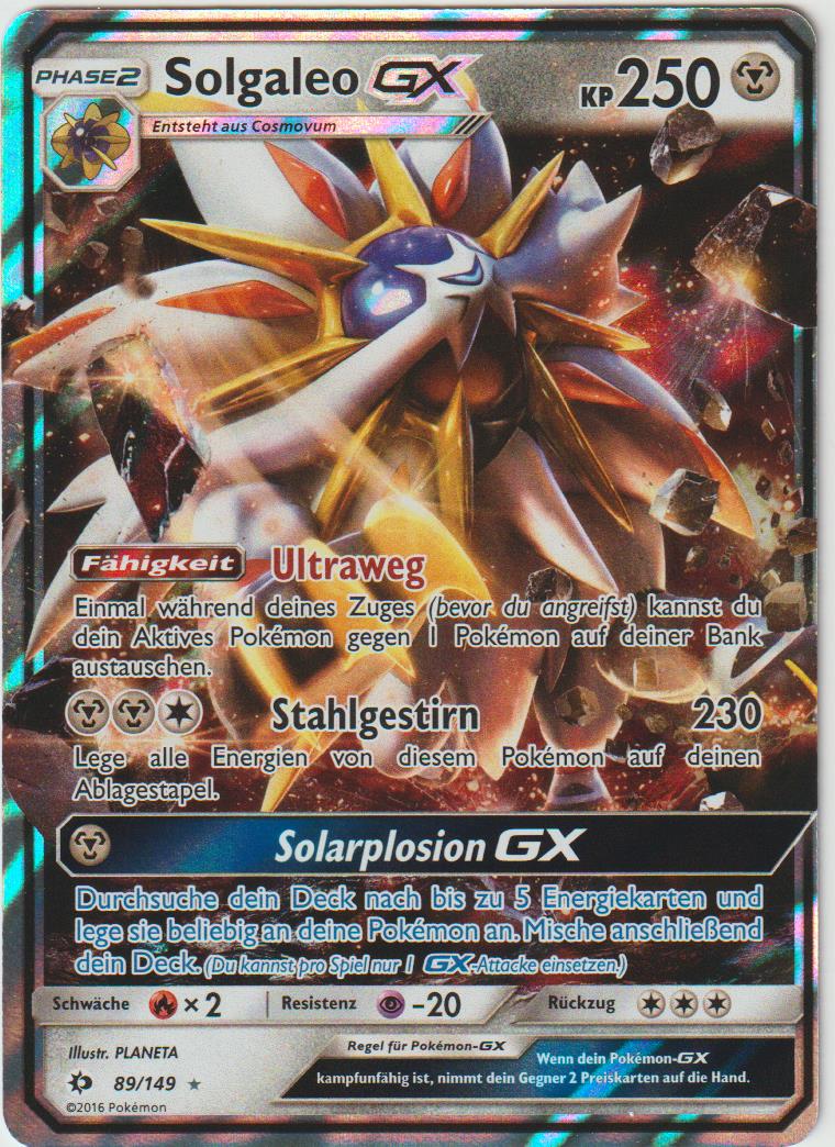 Solgaleo GX 89/149 - Sonne &amp; Mond - Deutsch - Near Mint