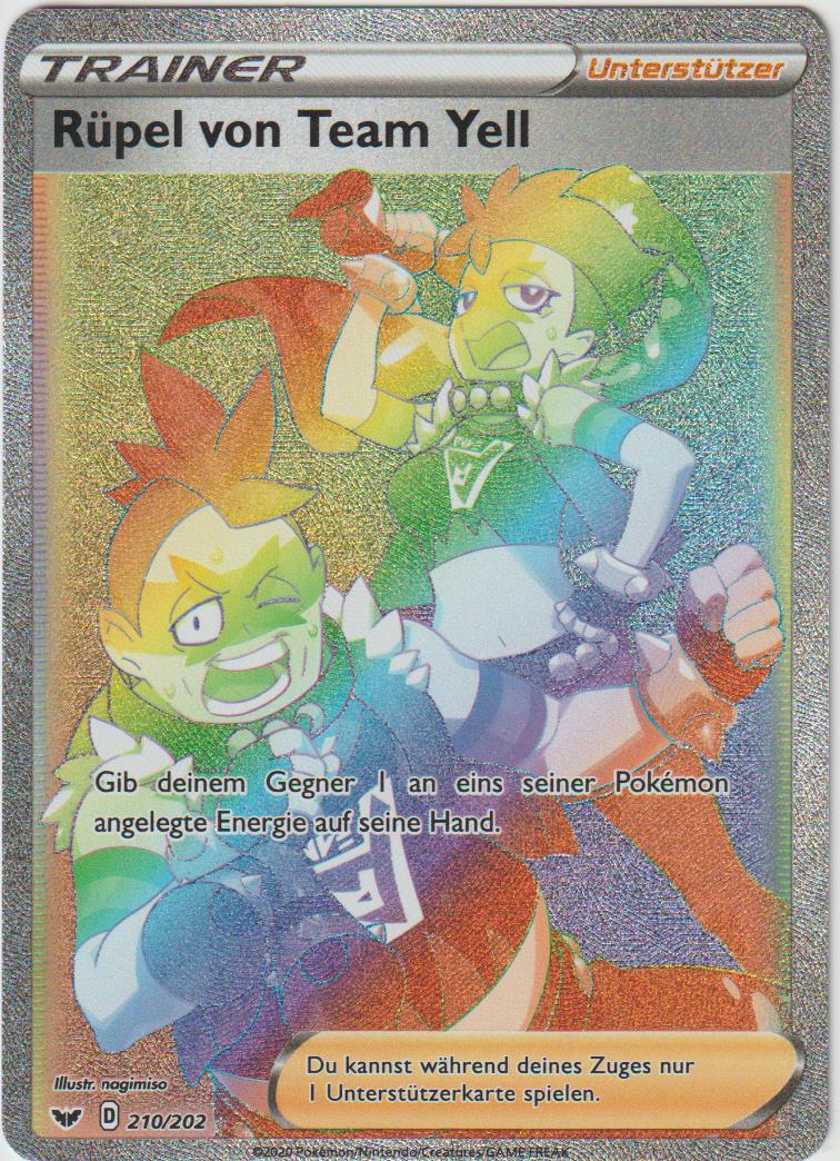 Rüpel von Team Yell 210/202 - Schwert &amp; Schild - Deutsch - Near Mint