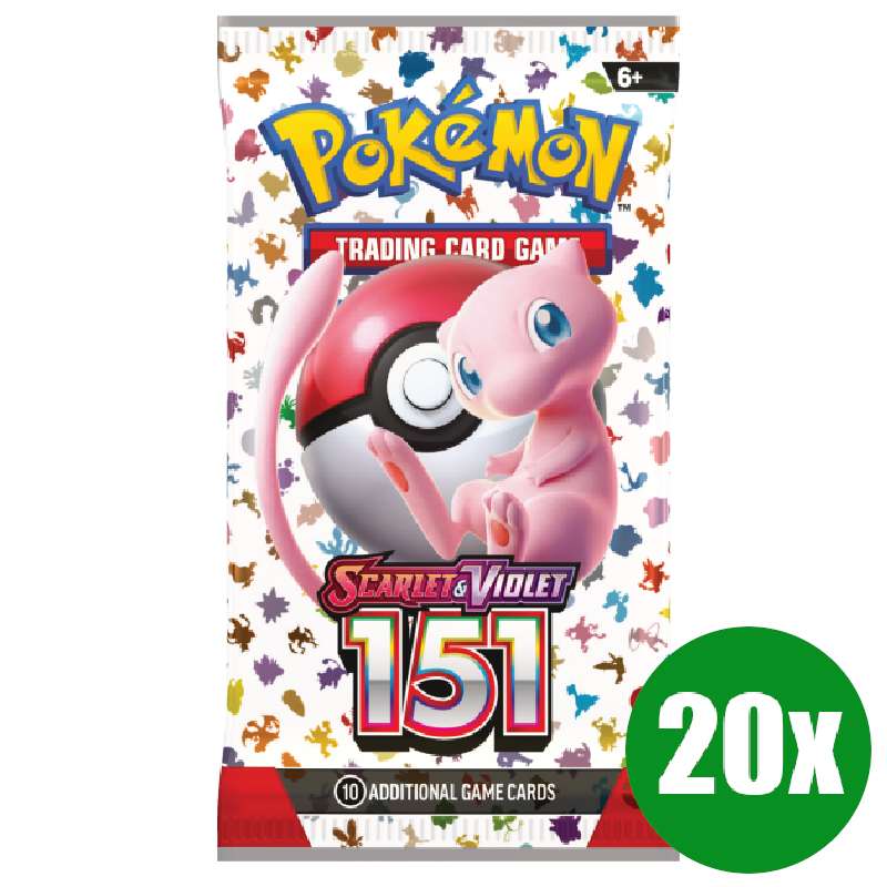 20x Pokemon Scarlet & Violet 151 Booster (Englisch)