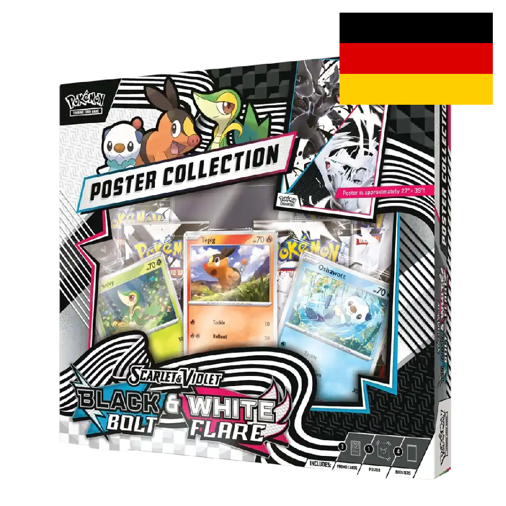 Pokémon Schwarze Blitze &amp; Weiße Flammen Poster Collection SV10.5 - Deutsch