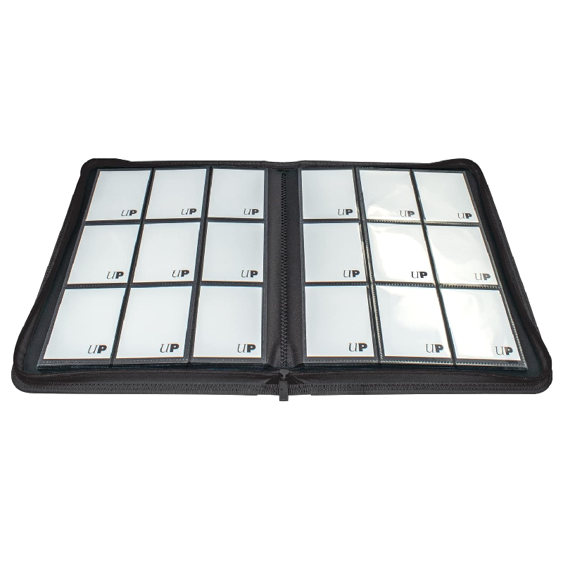 Ultra Pro - Vivid 9-Pocket Zippered PRO-Binder: Black Pocket Portfolio Ordner