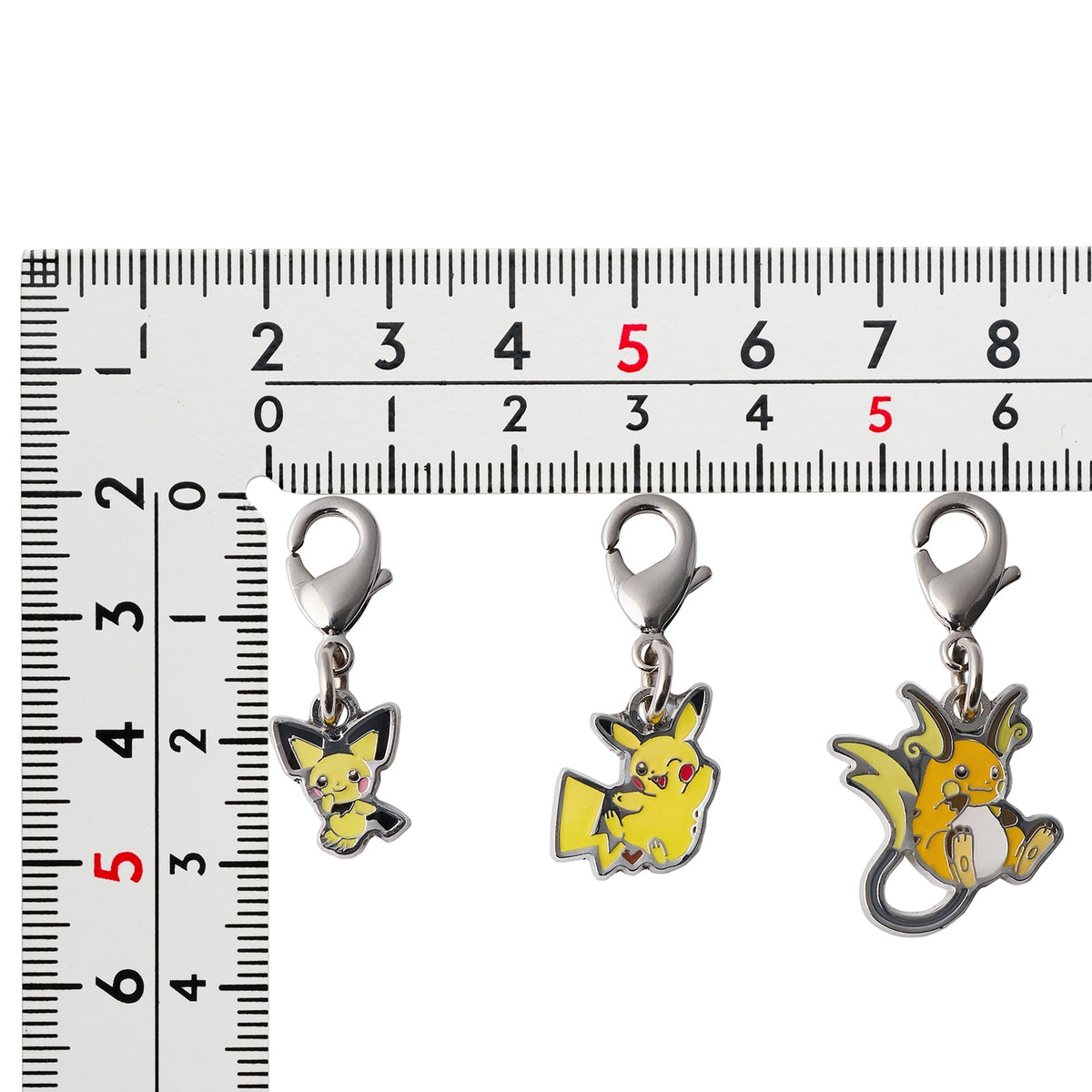 Schlüsselanhänger Pichu/ Pikachu / Raichu - Pokemon Center Japan Original