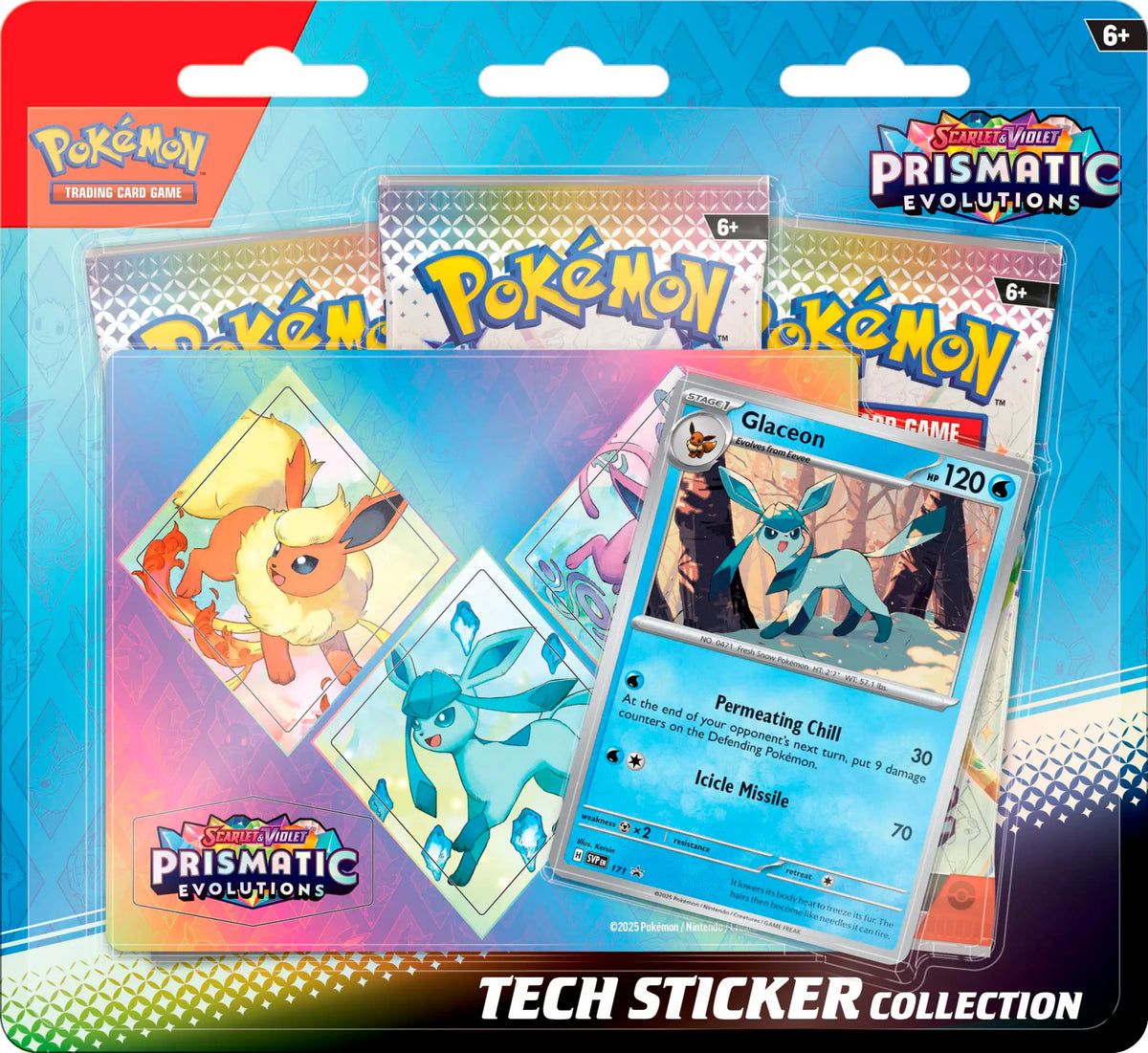 Scarlet &amp; Violet - Prismatic Evolutions Tech Sticker Collection -Englisch
