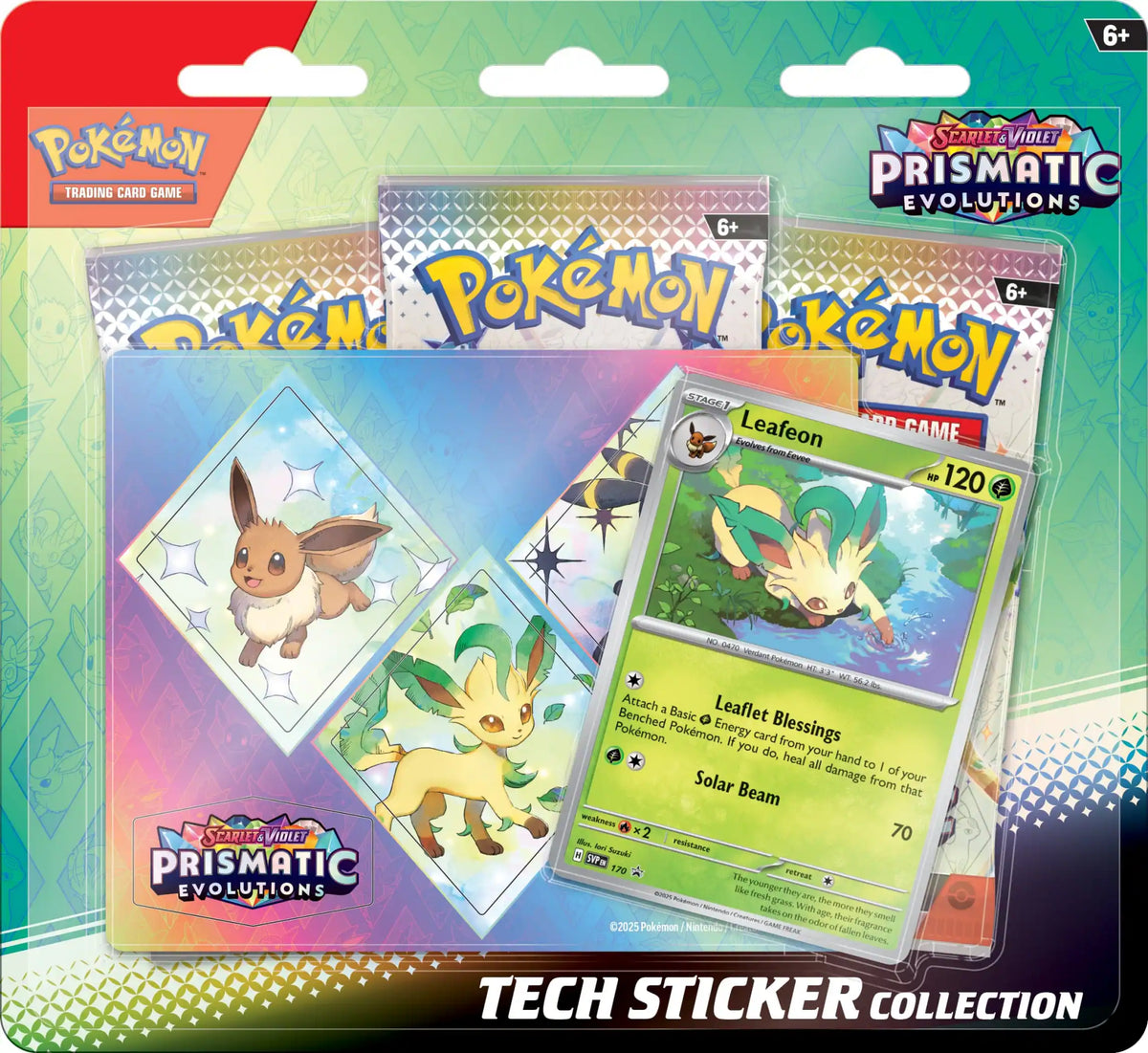 Scarlet &amp; Violet - Prismatic Evolutions Tech Sticker Collection -Englisch