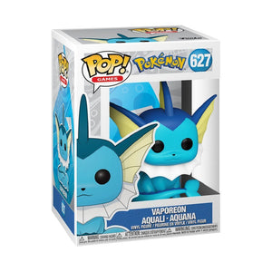 Pokemon POP! Games Vinyl Figur Vaporeon (EMEA) 9 cm - Funko Pop Aquana