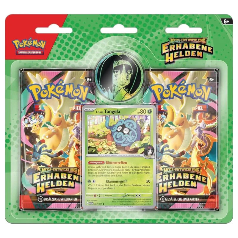 Pokémon Mega-Entwicklung: Erhabene Helden 2-Pack Blister - Deutsch