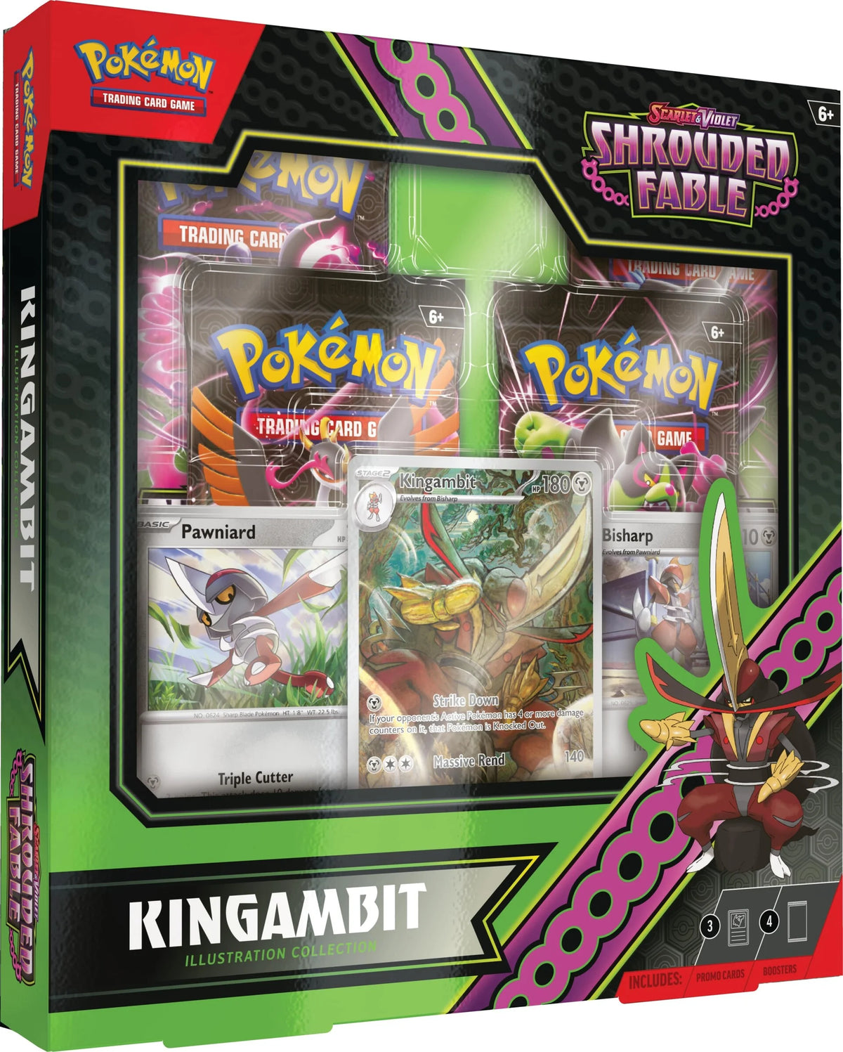 Scarlet &amp; Violet - Shrouded Fable Kingambit Illustration Collection - Englisch -  Vorbestellung 02.08.*