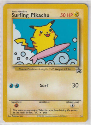 Surfing Pikachu Wizards Black Star Promo No. 28 - Englisch - Near Mint