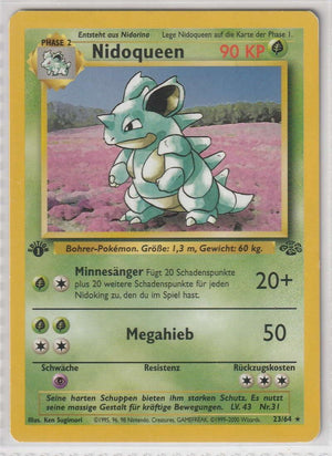 Nidoqueen Rare 23/64 Dschungel Jungle - Deutsch - Near Mint