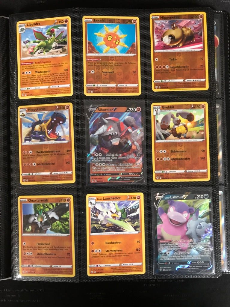 Flammende Finsternis Master Set Pokemon Sammlung 201/189 Komplett Deutsch