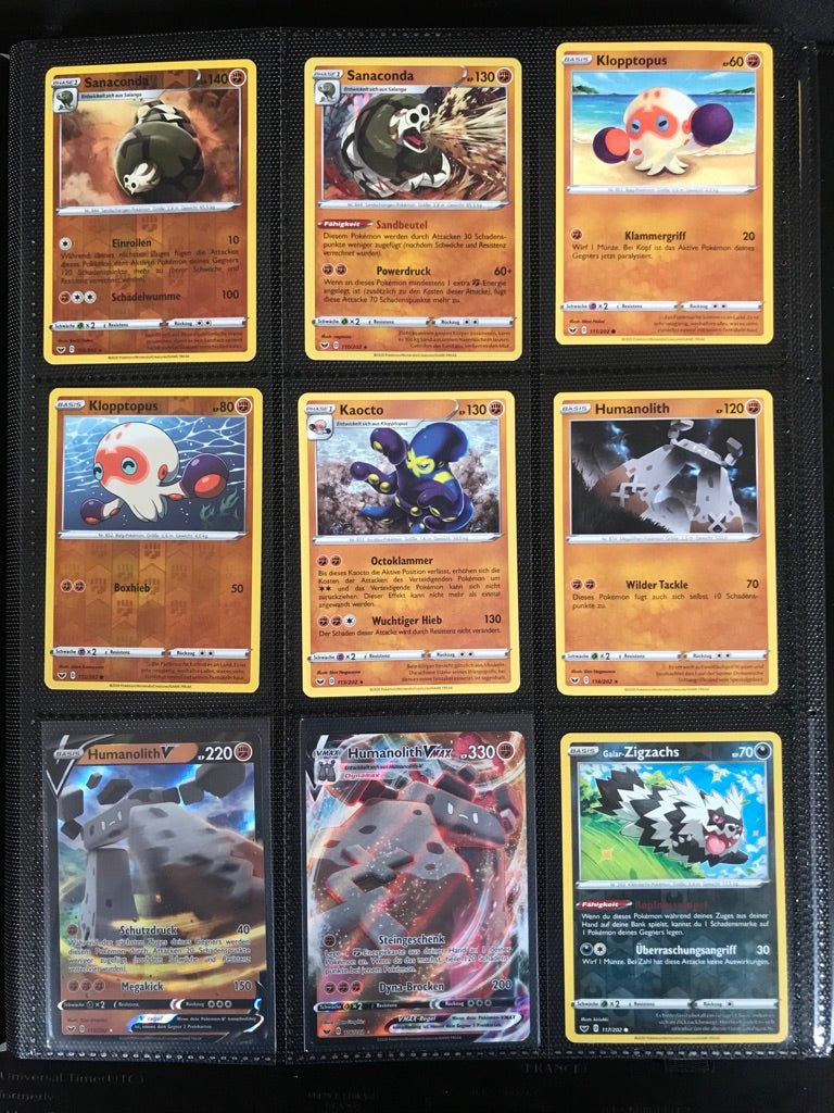 Schwert &amp; Schild Master Set Pokemon Sammlung 216/202 Komplett Deutsch - Near MINT