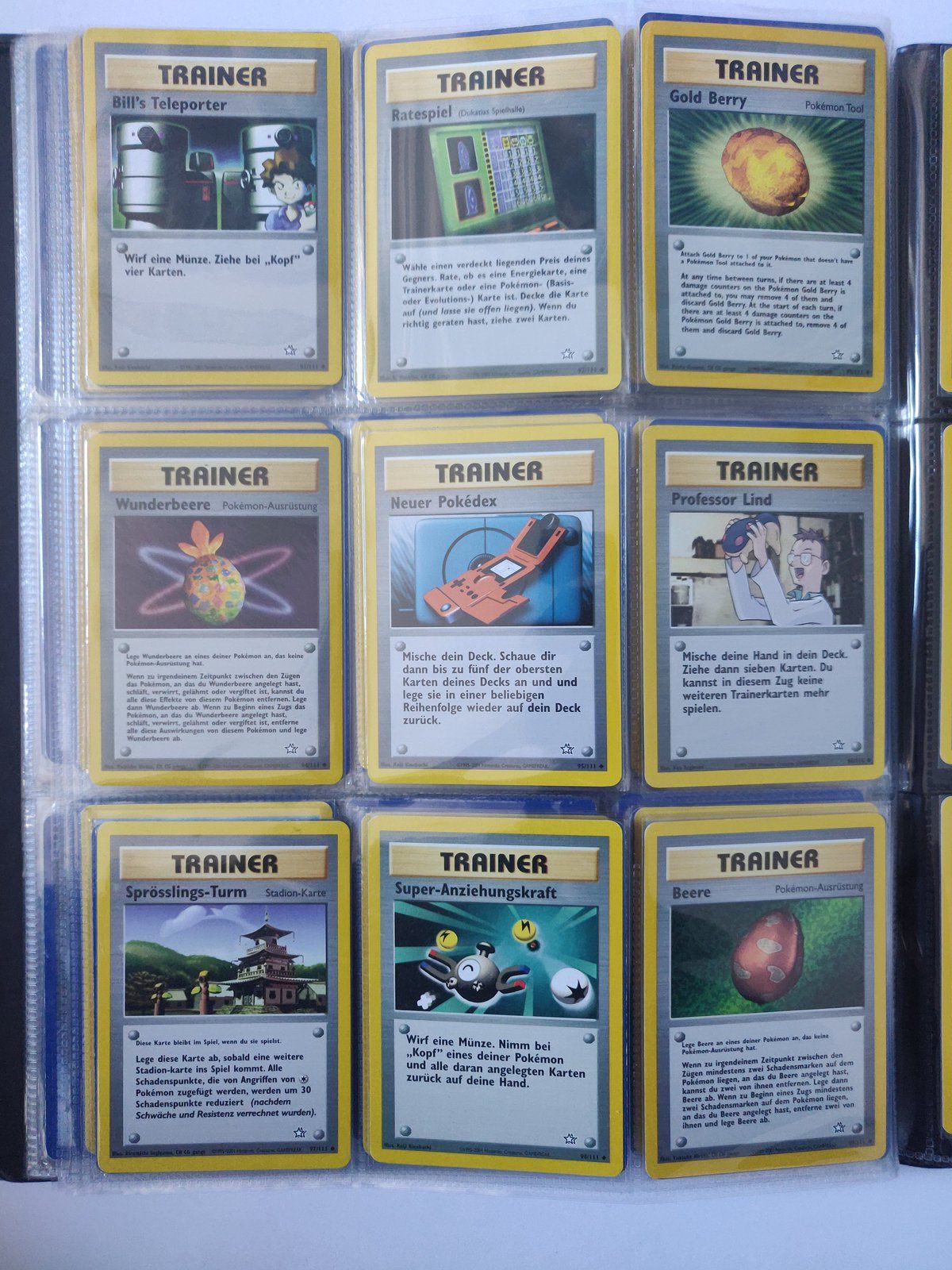 Neo Genesis Master Set Pokemon Sammlung Basis 111/111 Komplett Deutsch