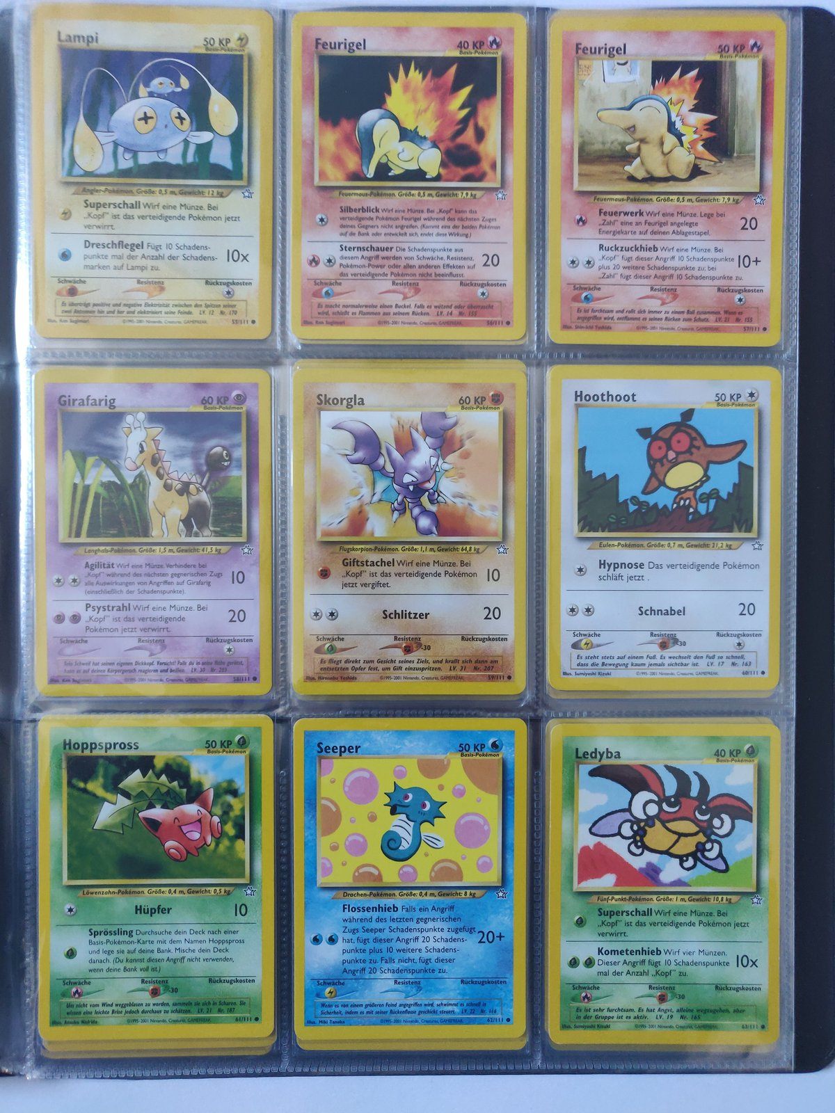 Neo Genesis Master Set Pokemon Sammlung Basis 111/111 Komplett Deutsch