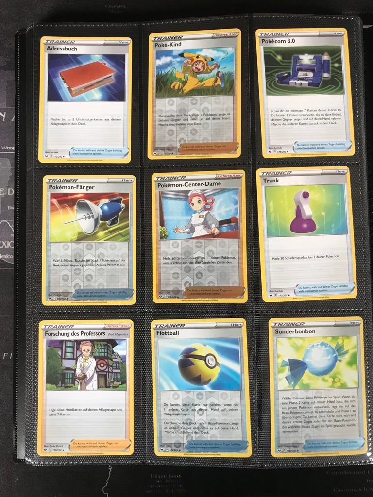 Schwert &amp; Schild Master Set Pokemon Sammlung 216/202 Komplett Deutsch - Near MINT