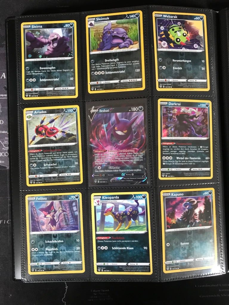 Flammende Finsternis Master Set Pokemon Sammlung 201/189 Komplett Deutsch