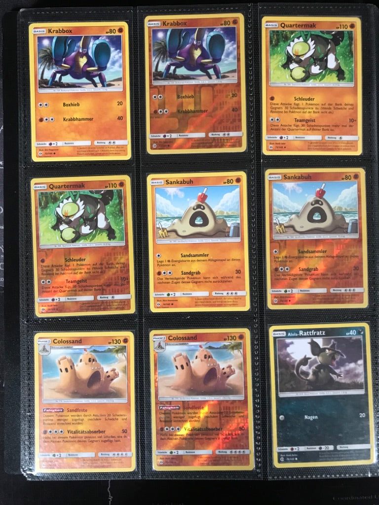 Sonne Mond Basis Master Set Pokemon Sammlung 163/149 Komplett Deutsch