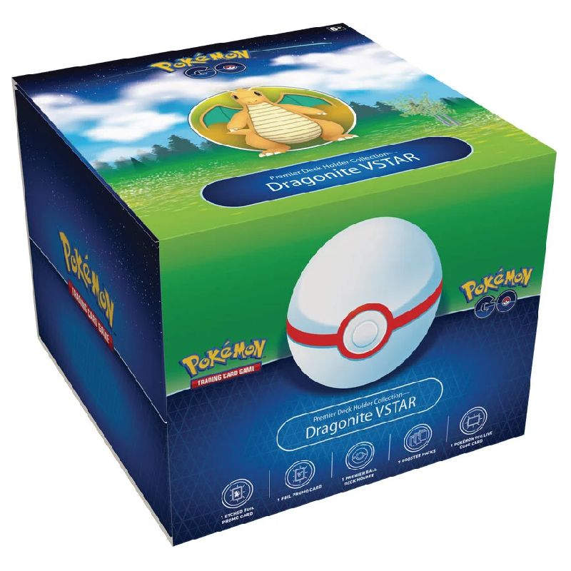 Pokemon Go Premier Deck Holder Collection - Dragonite V-star GO Raid Collection - Englisch