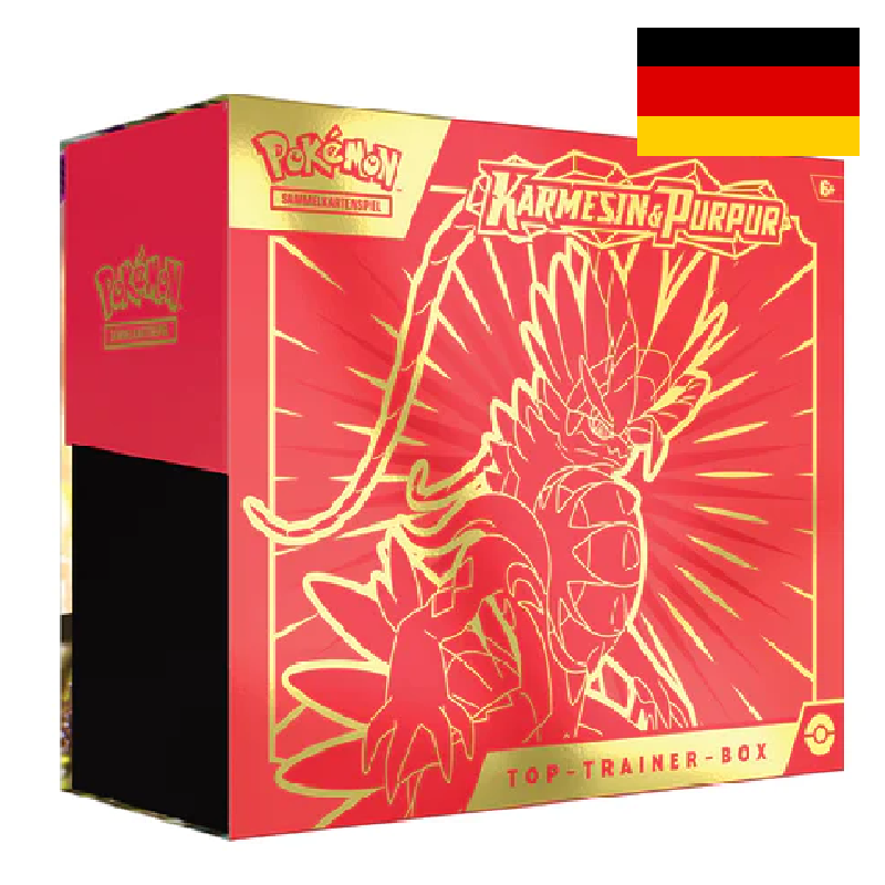 Karmesin & Purpur Top Trainer Box - Scarlet & Violet - Koraidon -Deutsch
