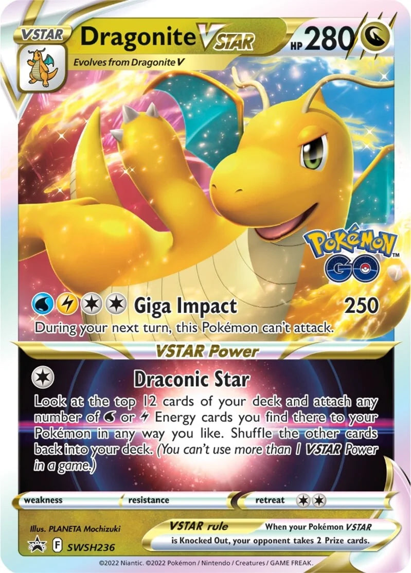 Pokemon Go Premier Deck Holder Collection - Dragonite V-star GO Raid Collection - Englisch